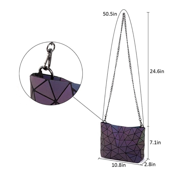 Geometric Luminous Crossbody Bag - Picture 3 of 9